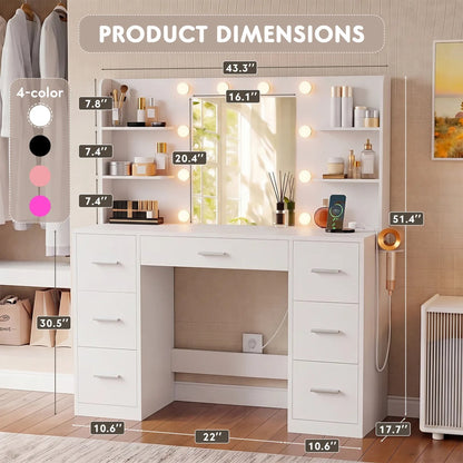 Dressing table with Mirror