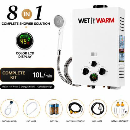 Gas Water Heater 10L + 12V Pump