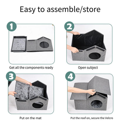 Large Foldable Waterproof Outdoor Pet House