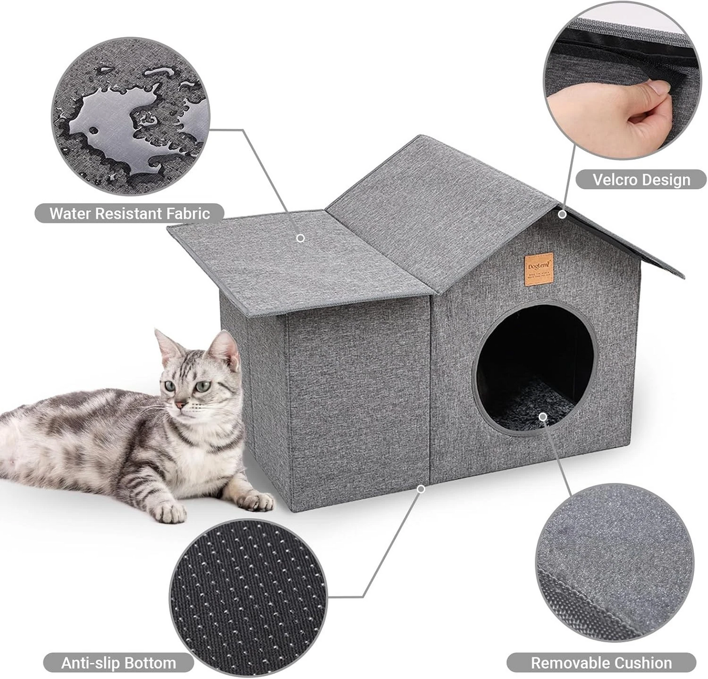 Large Foldable Waterproof Outdoor Pet House