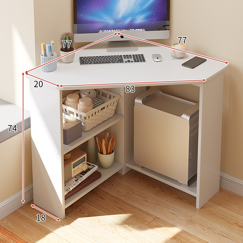 Study Desk Triangular Corner Computer Desk