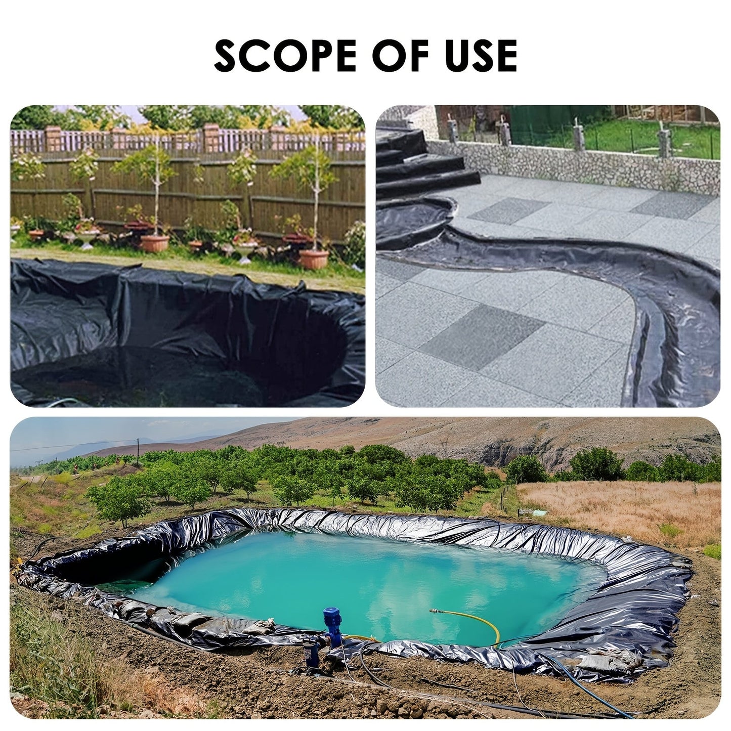 Pond Liner 5x6m 0.5mm LDPE