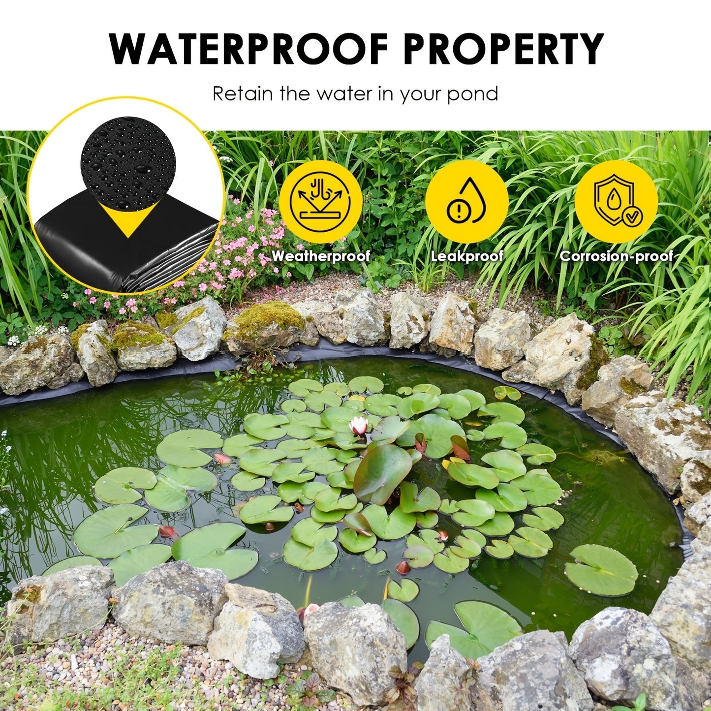 Pond Liner 5x6m 0.5mm LDPE