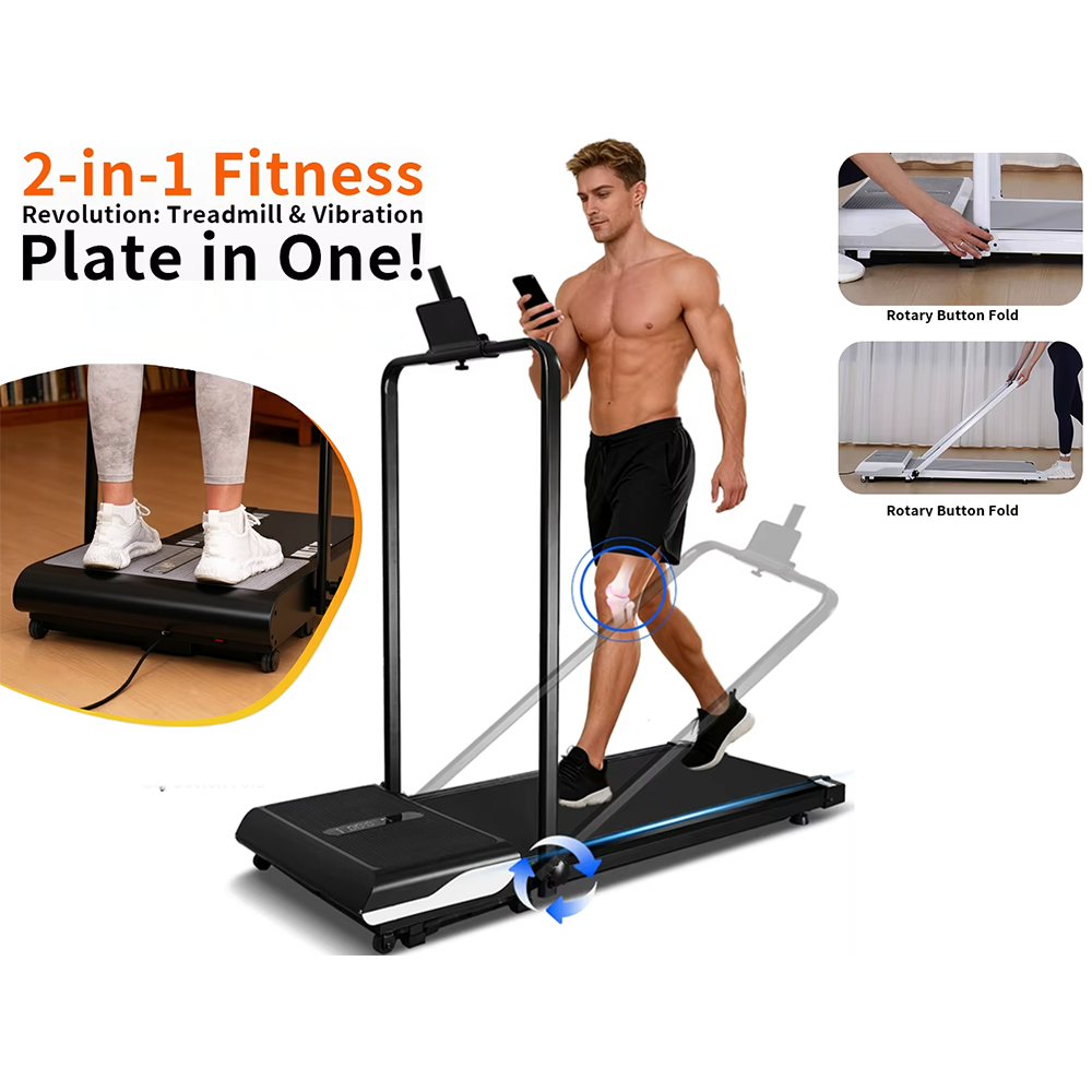 Treadmill with Vibration Plate
