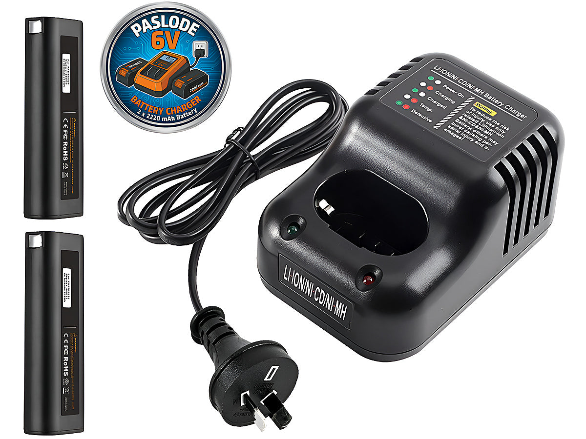 Paslod Battery Charger with 2 Batteries 2AH Aftermarket