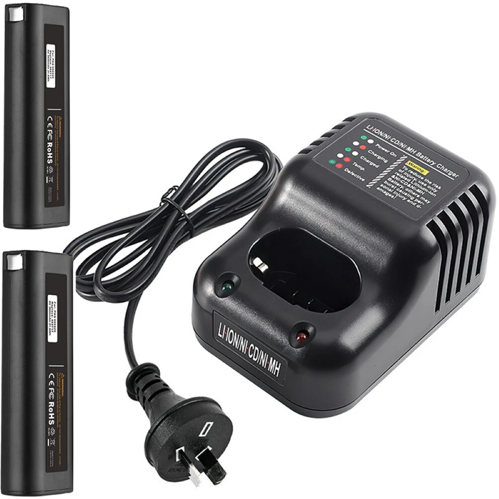 Paslod Battery Charger with 2 Batteries 3AH