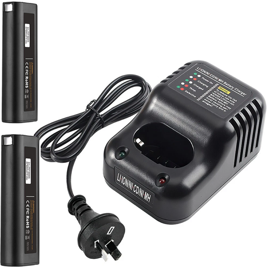 Paslod Battery Charger with 2 Batteries 3AH