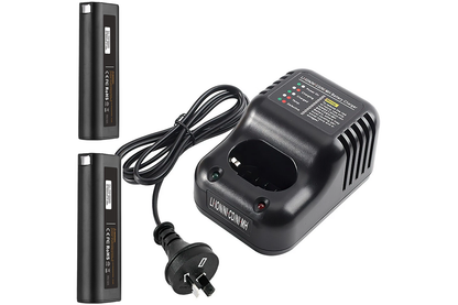 Paslod Battery Charger with 2 Batteries 3AH
