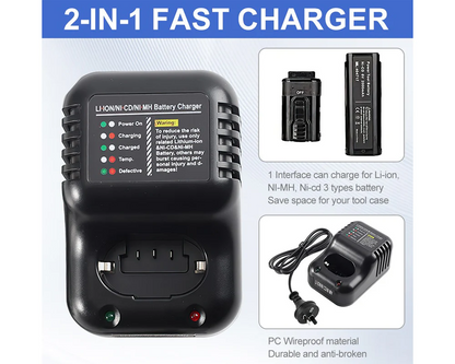 Paslode 6V Compatible Multi-Voltage Battery Charger