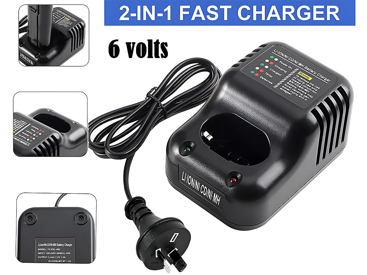 Paslod Battery Charger with 2 Batteries 3AH