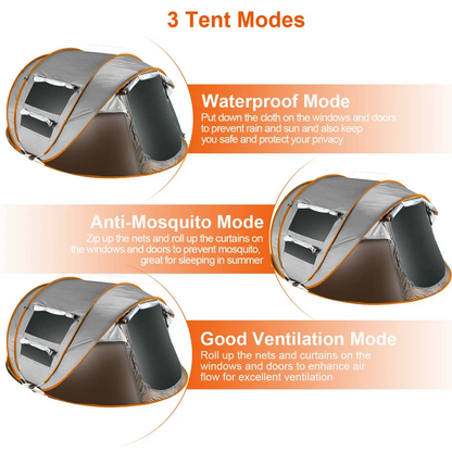 Camping Tent 4-6 Person Pop Up