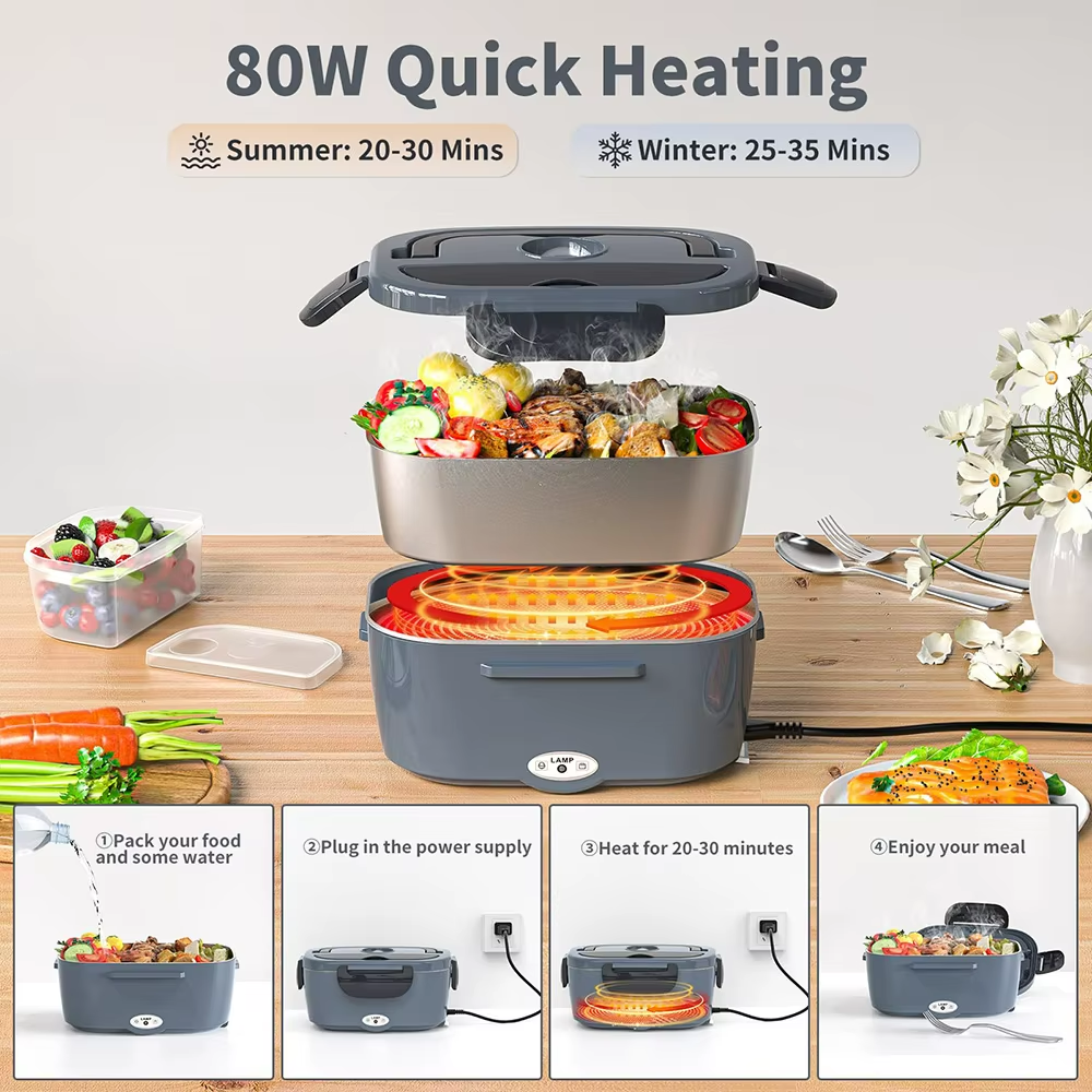 Electric Heating Lunch Box 1.5L