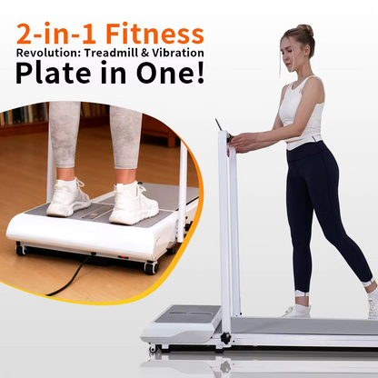 Treadmill with Vibration Plate