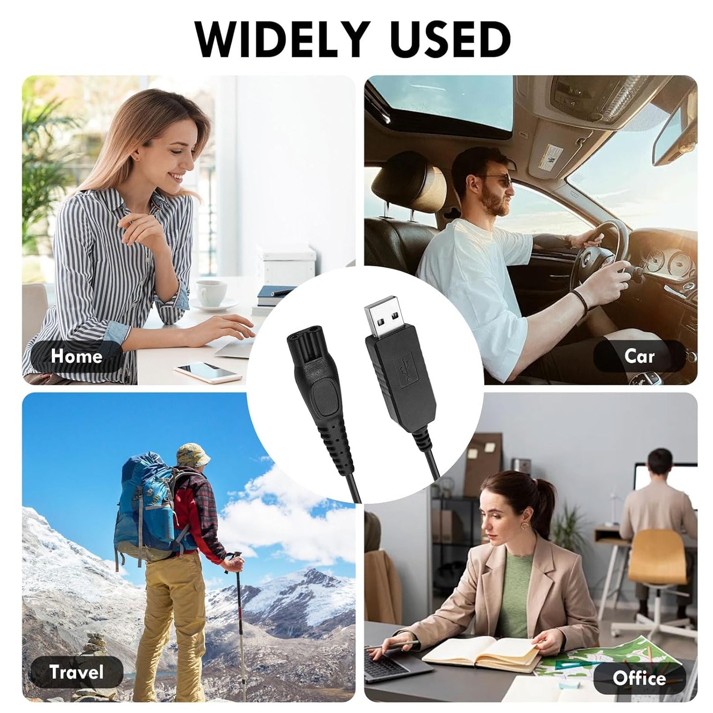 USB Charger Cable for Philips Shaver 15V