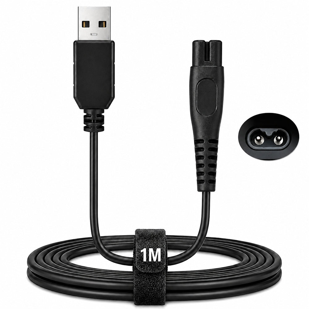Philips Shaver Charger Cable USB Charging Cable Compatible with Philips Norelco & OneBlade Shavers