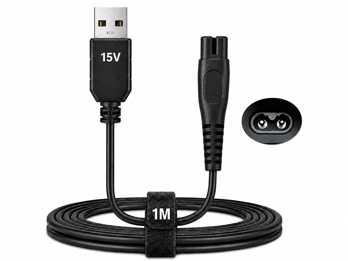 Philips Shaver Charger Cable USB Charging Cable Compatible with Philips Norelco & OneBlade Shavers