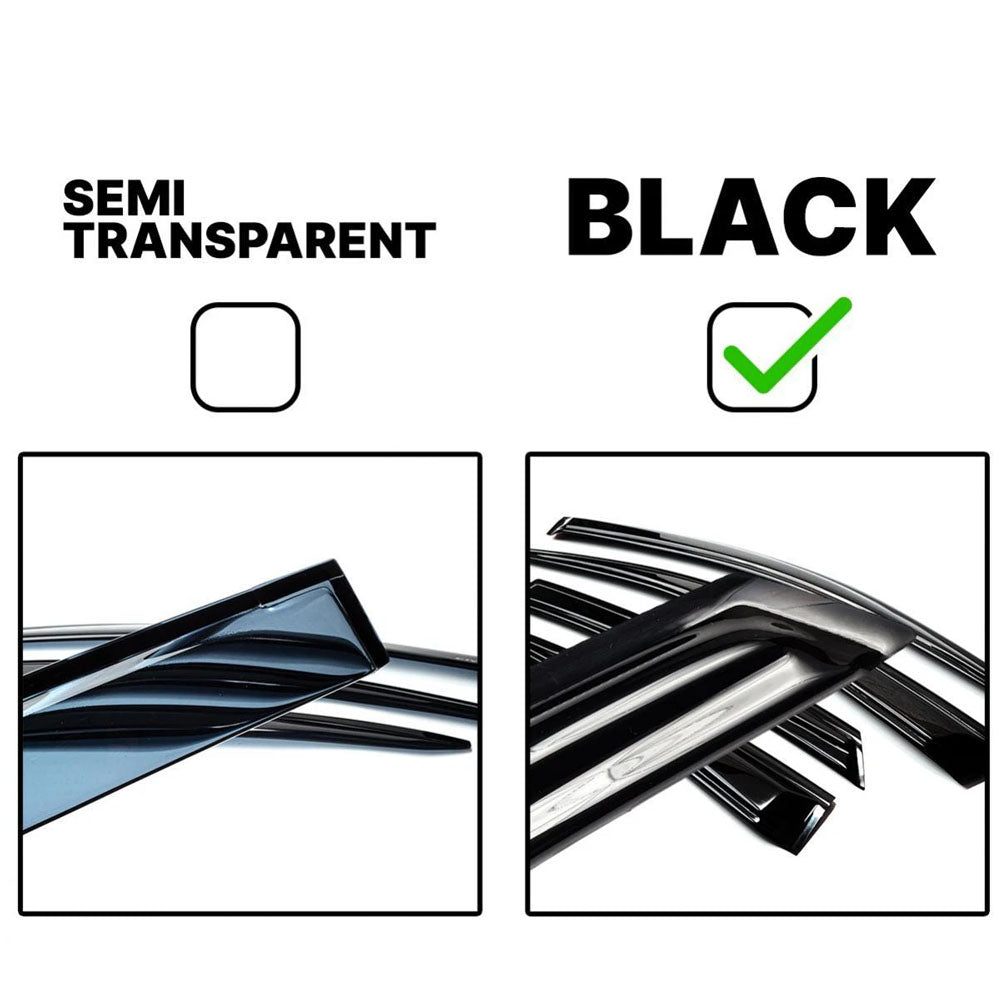 Suitable for Use With Toyota Hiace Door Visors Monsoon Weather Shield 05-18