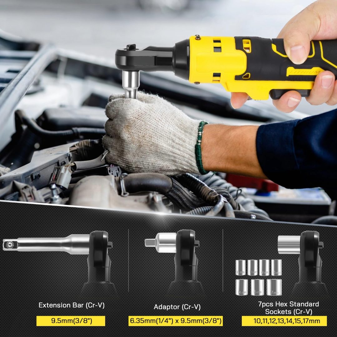 Electric Impact Wrench 3/8'' Angle Ratchet Wrench