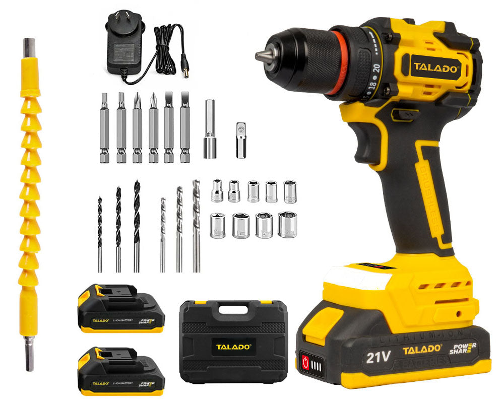 Cordless Impact Electric Drill Driver with Battery