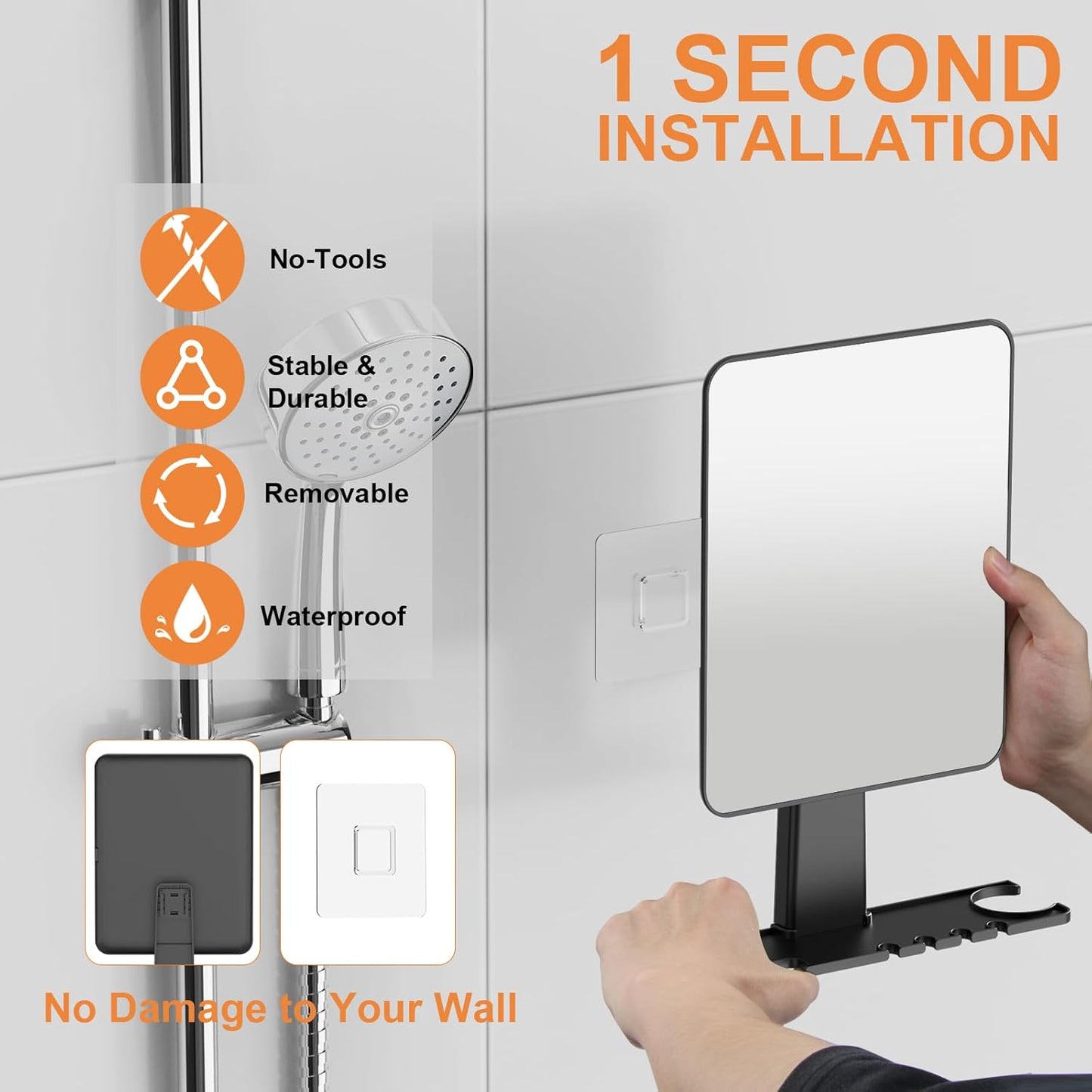 Anti Fog Shower Mirror for Shaving