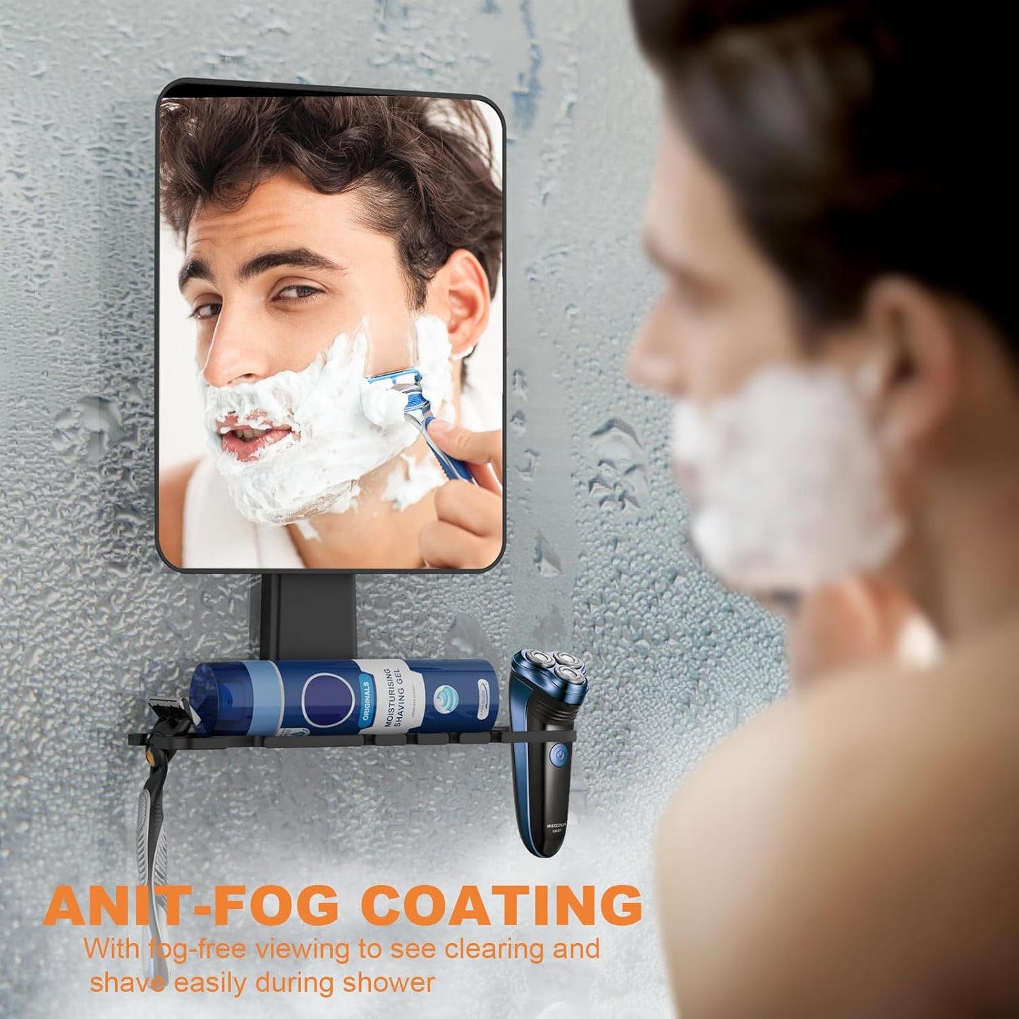 Anti Fog Shower Mirror for Shaving