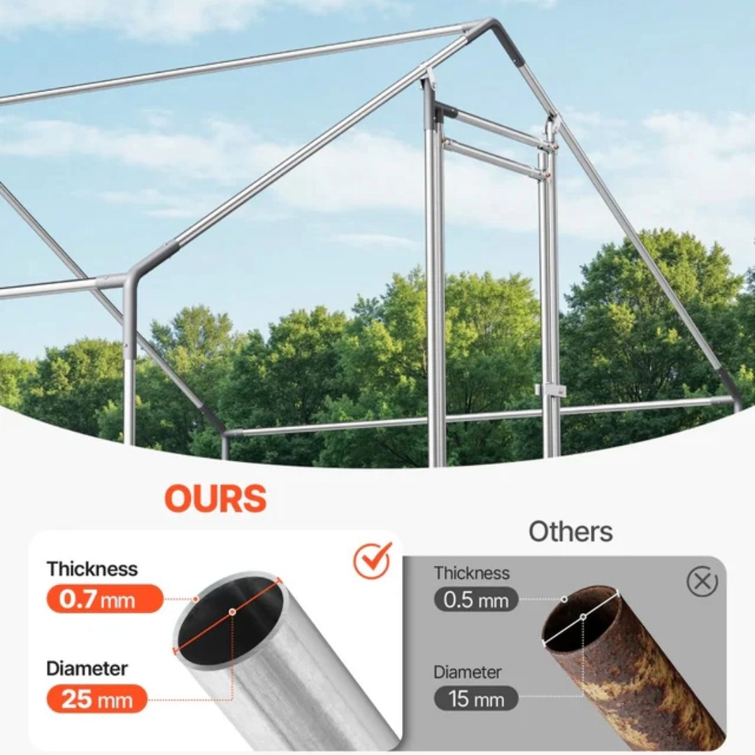 Outdoor Chicken Coop 8Mx3Mx2M