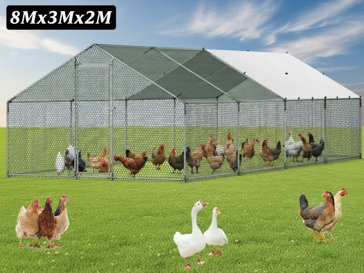 Outdoor Chicken Coop 8Mx3Mx2M