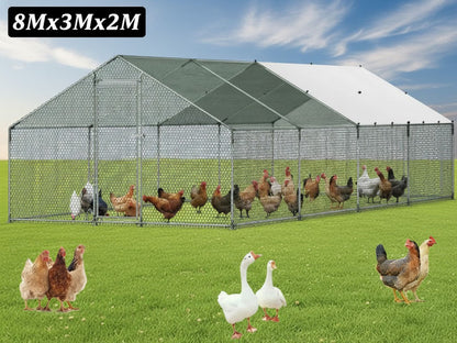 Outdoor Chicken Coop 8Mx3Mx2M
