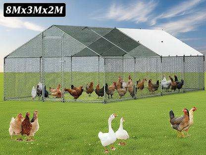Outdoor Chicken Coop 8Mx3Mx2M