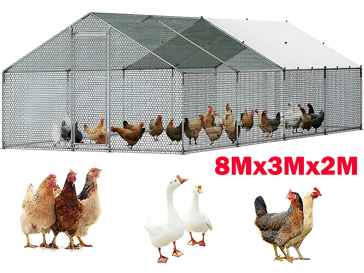 Outdoor Chicken Coop 8Mx3Mx2M
