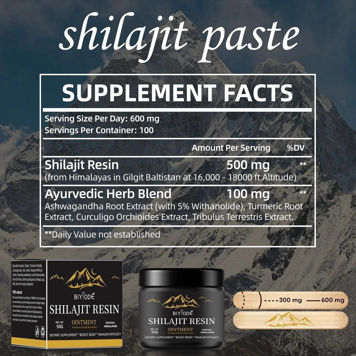Organic Shilajit Resin 100g