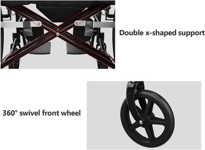 Wheelchair Foldable Lightweight Wheel Chair