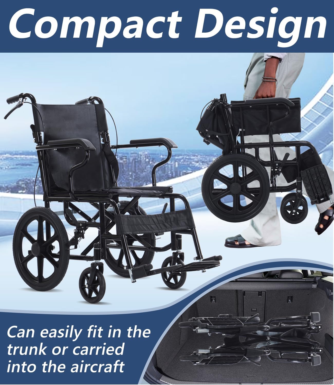 Wheelchair Folding Wheel Chair