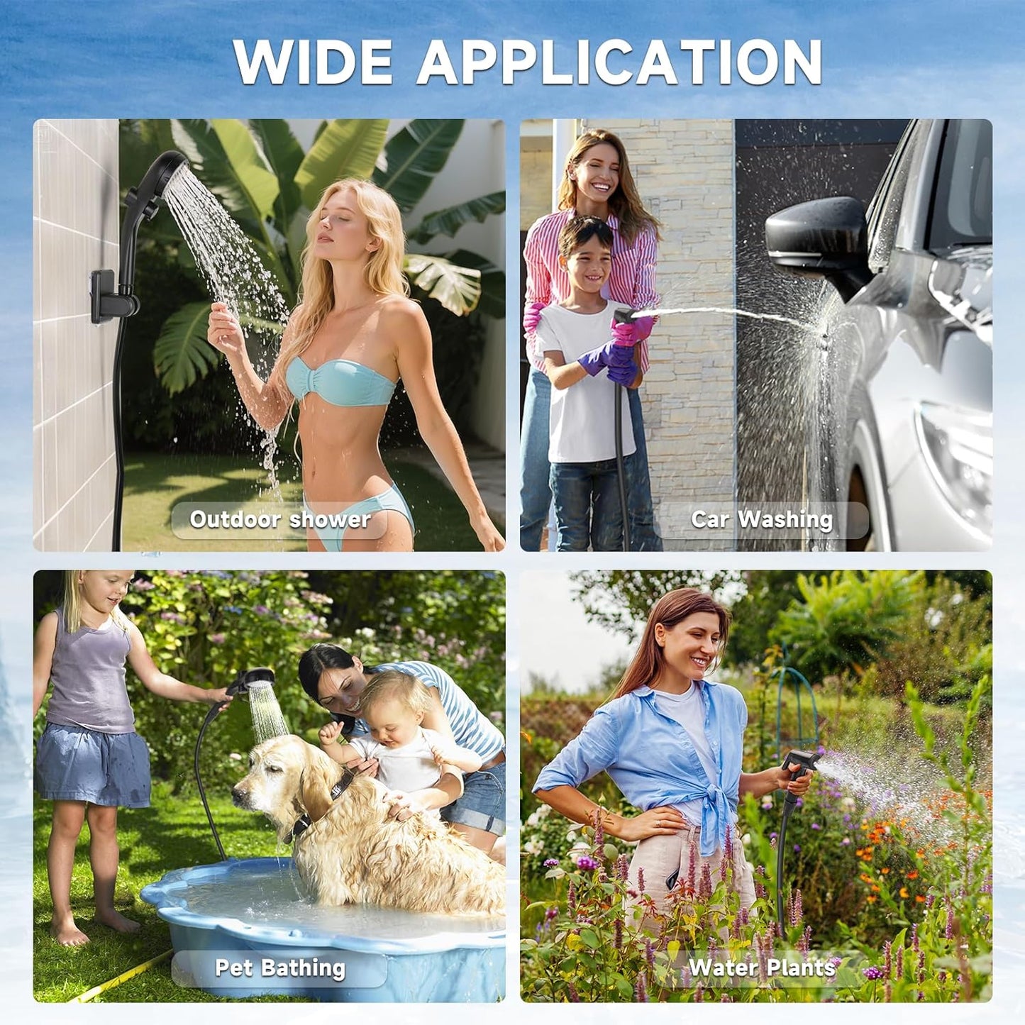 Portable Shower Kit Camping Shower Kit