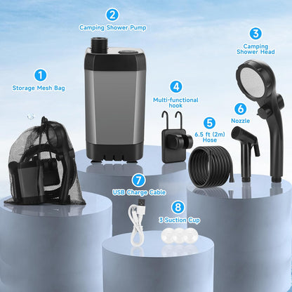 Portable Shower Kit Camping Shower Kit