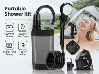 Portable Shower Kit Camping Shower Kit