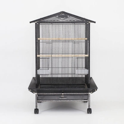 Large Bird Cage Parrot Cage with Stand Carrier