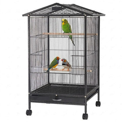 Large Bird Cage Parrot Cage with Stand Carrier