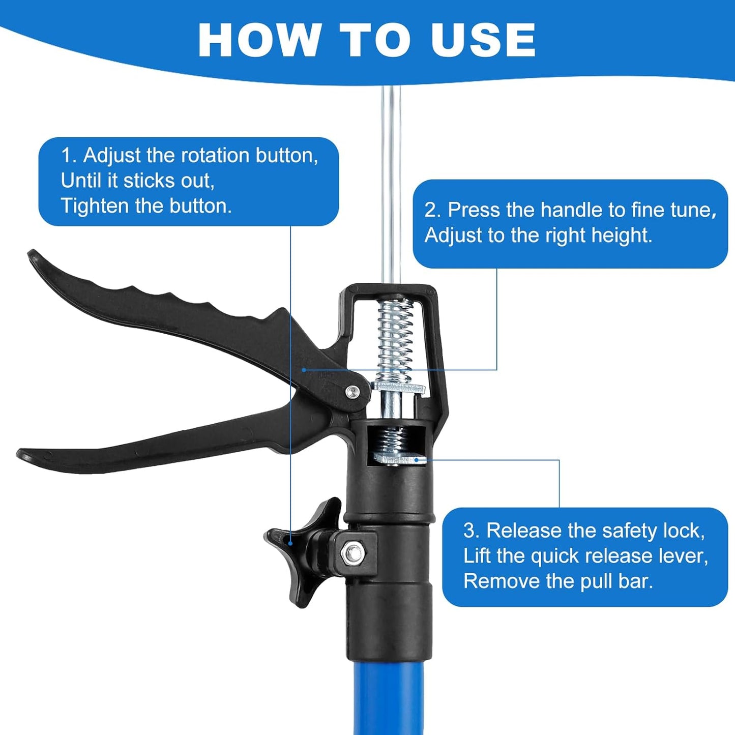 2pcs Cabinet Jack Support Pole