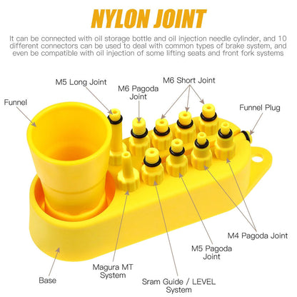 Hydraulic Disc Brake Oil Bleed Kit for Bicycle Hydraulic Repair DIY