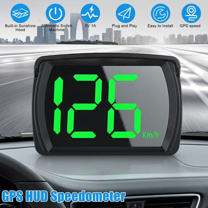 Car GPS Speedometer Hud Heads Up Display
