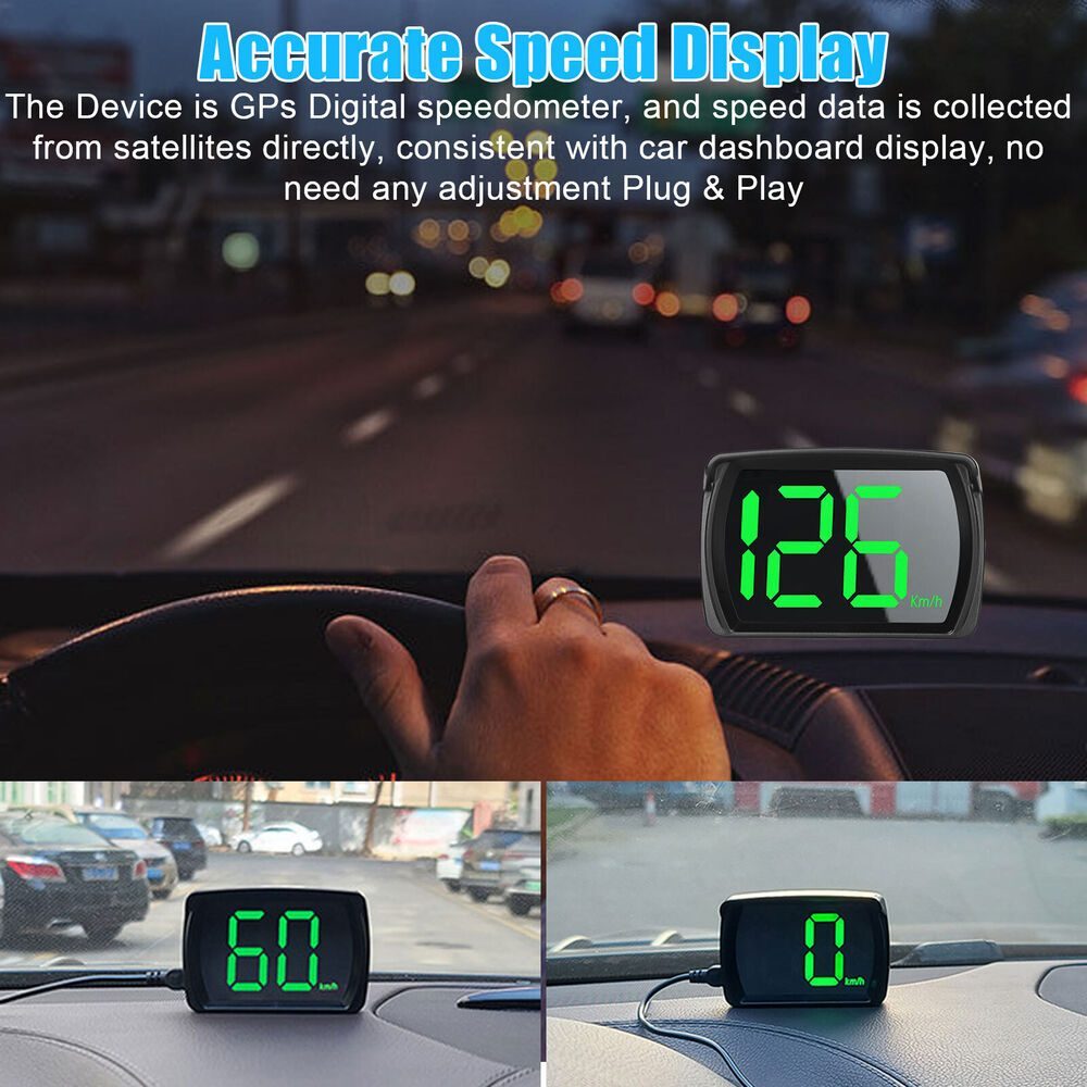 Car GPS Speedometer Hud Heads Up Display