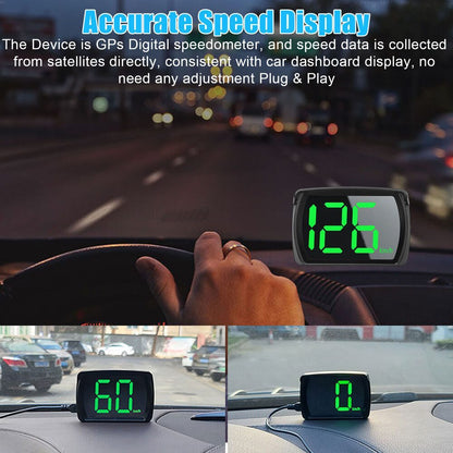 Car GPS Speedometer Hud Heads Up Display