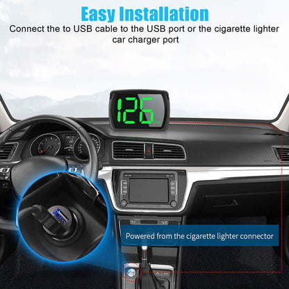 Car GPS Speedometer Hud Heads Up Display