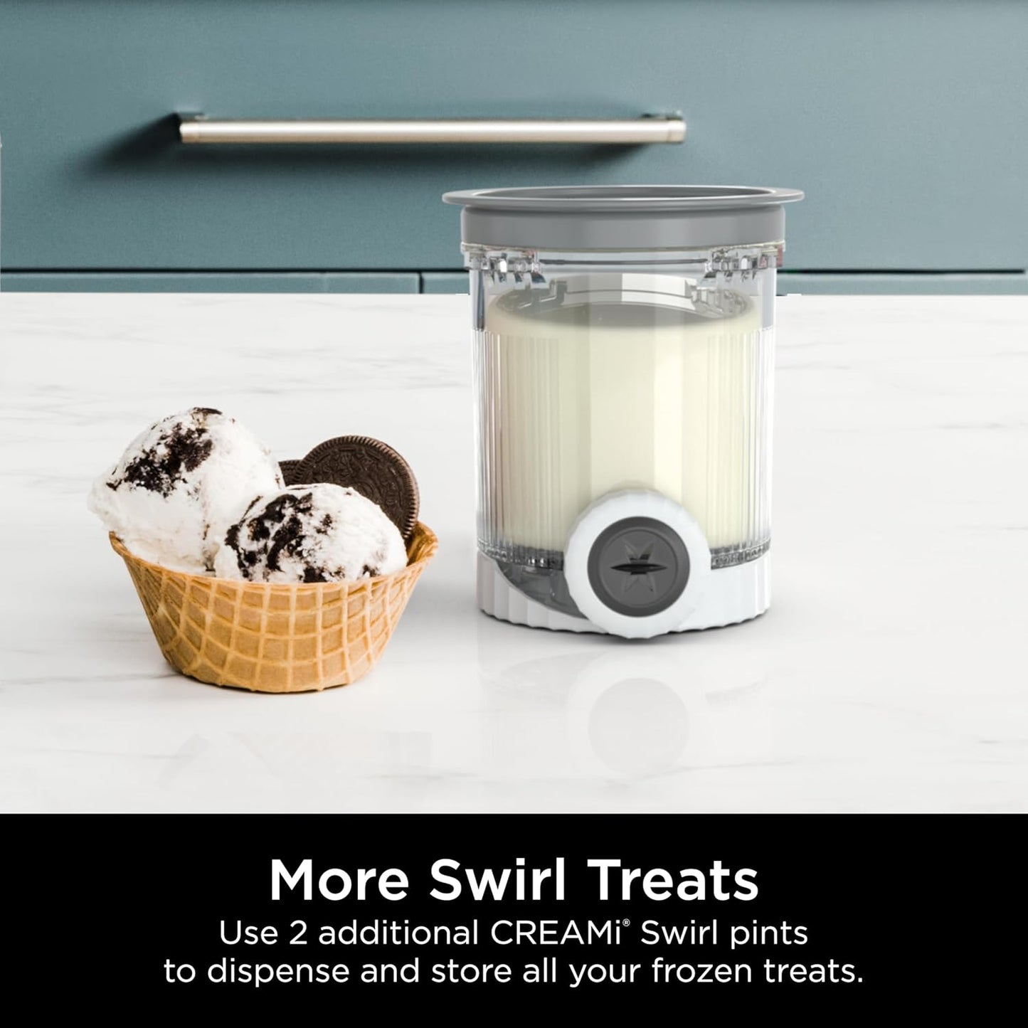 2Pcs Ice Cream Pints and Lids Compatible with NC700 Series Ninja