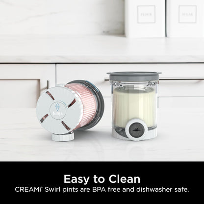 2Pcs Ice Cream Pints and Lids Compatible with NC700 Series Ninja