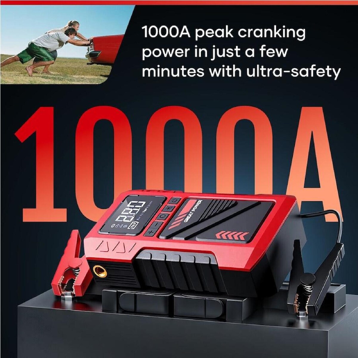 Car Jump Starter with Tyre Inflator