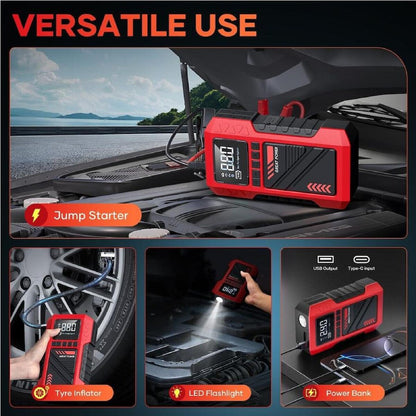 Car Jump Starter with Tyre Inflator