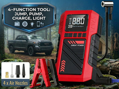Car Jump Starter with Tyre Inflator