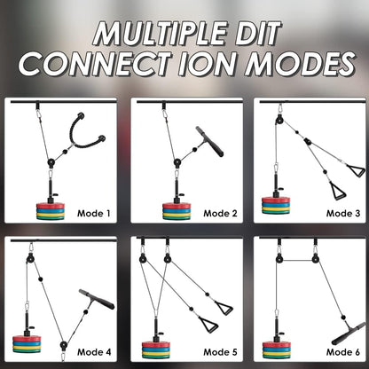 Fitness Pulley Cable System for Home Gym Weight Lifting